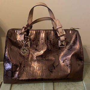 Michael Kors Copper Metallic Bag